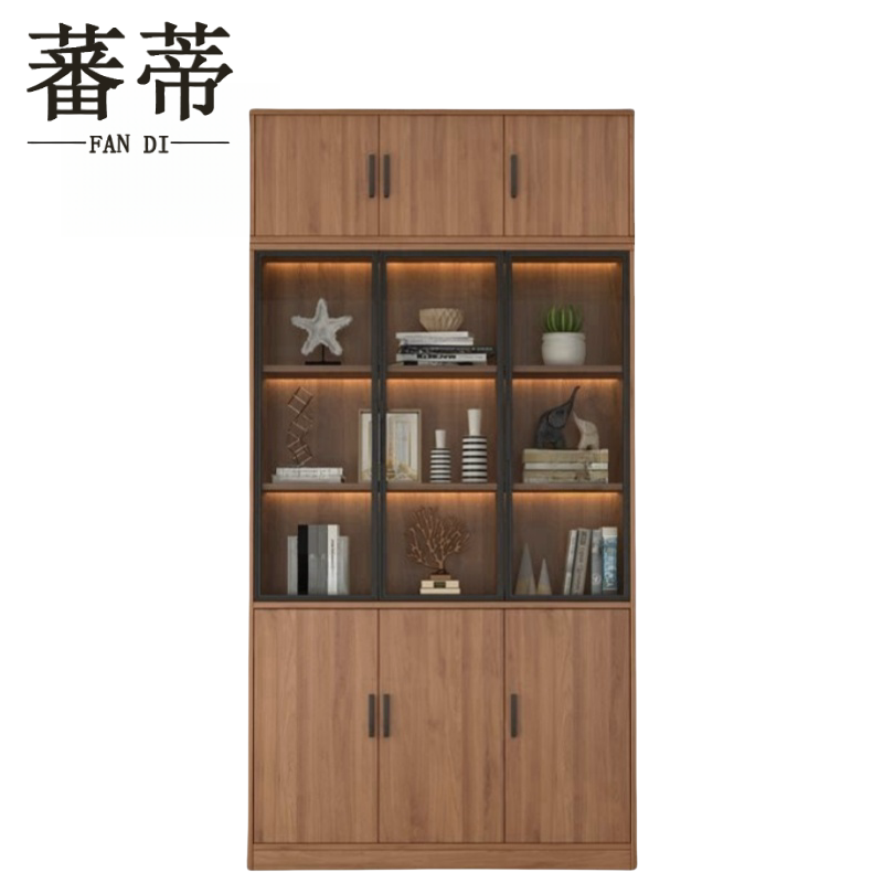 蕃蒂办公柜三门含顶柜台