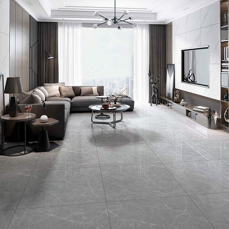 斯米克瓷砖地砖800x800灰色大理石客厅现代北欧耐磨地板砖 牛津灰苍岩