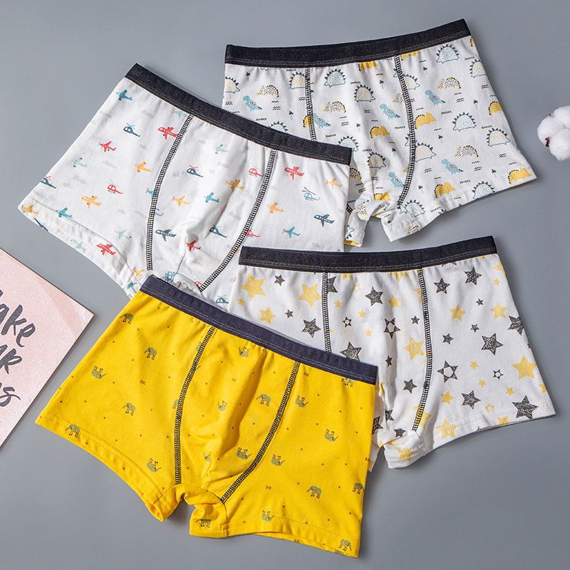儿童内裤男平角10岁中大童短裤12男童学生男孩宝宝小童四角裤臻依缘