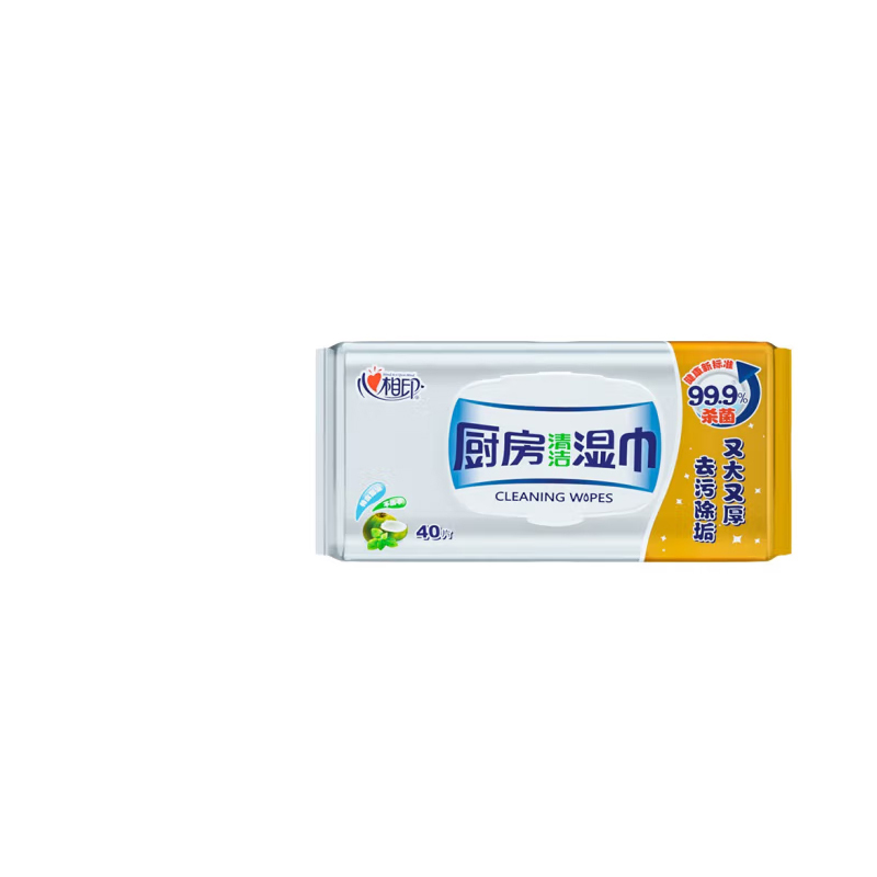 心相印厨房用湿巾 40片 单包装