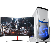 世纪之星 i7级六核至强E5 2620 GTX1050Ti 4G独显 16GB内存 256G固态+500G机械盘 台式机电脑 DIY组装机 电脑主机 家用办公游戏电脑+27英寸全套