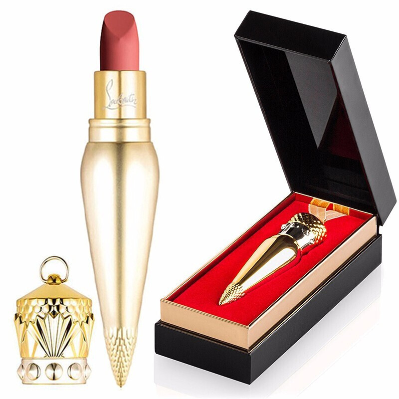 Christian Louboutin克里斯提CL萝卜丁丝滑口红显色唇膏3.5g女王权杖口红 215M 金管豆沙红
