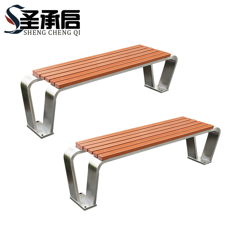 圣承启 不锈钢公园椅 1.8m 张高清大图