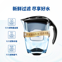 碧然德(BRITA)滤水壶滤芯净水器家用净水壶Elemaris探索者黑色一壶1芯