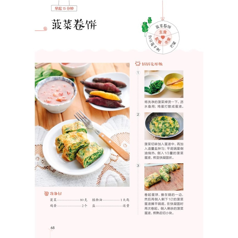 [正版]儿童活力营养早餐 宝宝食谱儿童食谱菜谱儿童营养食谱书宝宝菜谱儿童营养食谱儿童营养餐 辅食书儿童营养餐小孩营养餐食