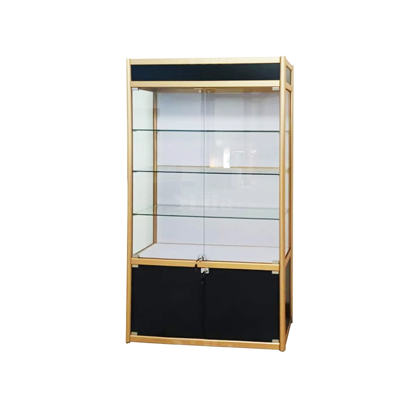 翌嘉YJ4123109 玻璃展柜奖牌奖杯展示柜展架模型产品陈列柜 1000*400*2000