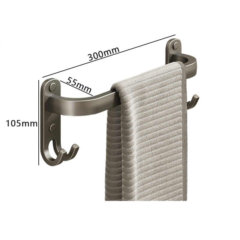 豫汉迎多杆毛巾架 单杆毛巾架300*55*105mm个
