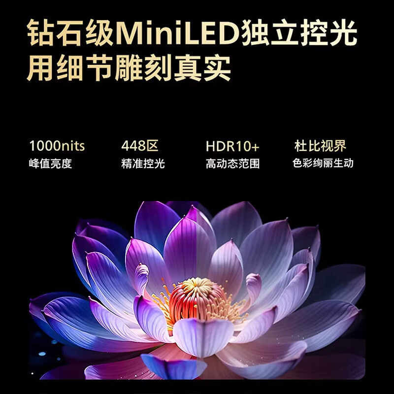 飞利浦电视 100MLED901/T3 100英寸4K超高清 288Hz刷 广色域 448分区 AI智能语音液晶平板电视高清大图