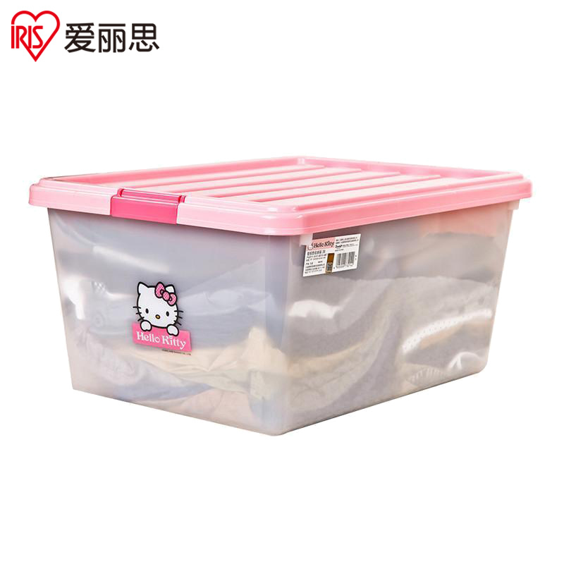 爱丽思(IRIS)KCB-38 粉色 收纳箱42L KITTY儿童玩具衣物塑料收纳箱宝宝玩具整理箱400*550*270
