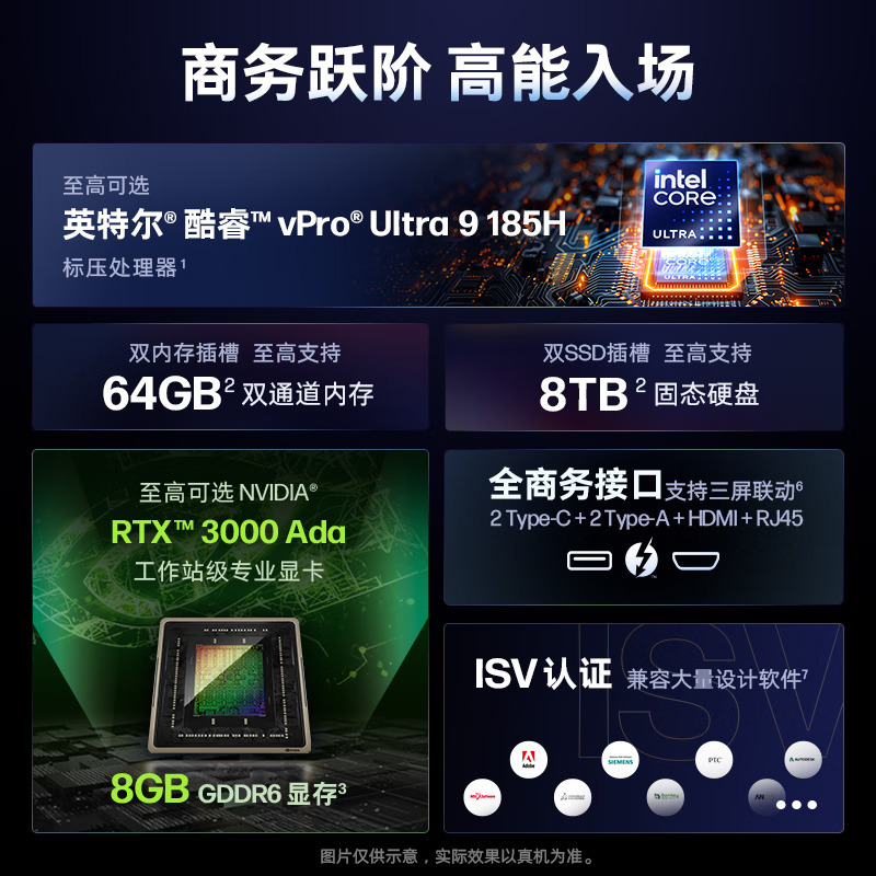 2024款 惠普(hp)战99 16英寸办公定制工作站AI笔记本电脑设计师本(Ultra7 155H 64G内存 1TB固态 RTX3000Ada 8G独显 2.5K 120HZ)