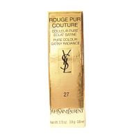圣罗兰(YSL)纯口红 3.8g 27#纯正玫红 迷魅纯漾亮采方管口红唇膏 滋润显色
