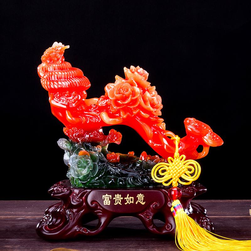 美帮汇玉如意摆件办公室家居家装饰品客厅酒柜电视柜办公室桌面玄关高清大图