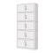 全简家具文件柜办公柜钢制铁皮柜资料柜带锁文件柜财务凭证柜分五节档案柜