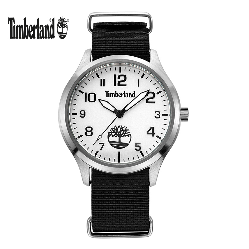 Timberland/添柏岚男士手表 简约帆布表带潮流石英男表TBL.14652