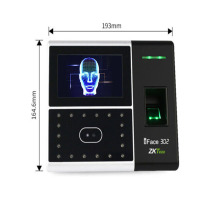 中控(zkteco) 中控智慧（ZKTeco）iFace302 人脸指纹识别考勤机 触屏智能签到打卡机宁选