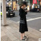恋名媛孕妇春装网红套装过年潮辣妈个性孕妇裙洋气上衣时尚春秋款连衣裙