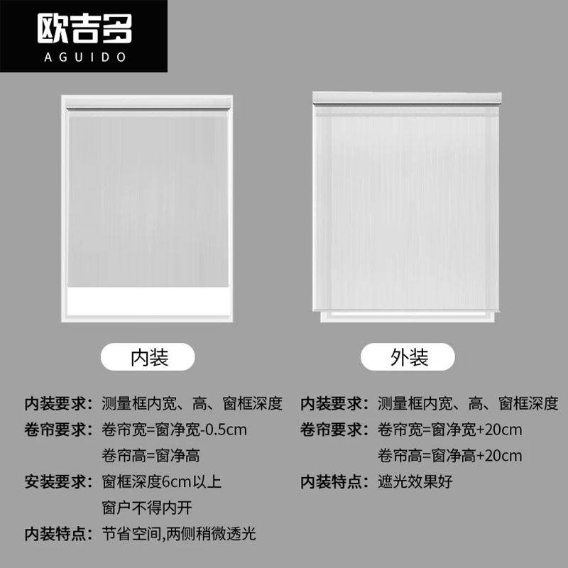 欧吉多 OJD-1JL 加厚全遮光面料 卷帘 1平方米/个 窗帘 1.00 米/个 (计价单位:个) 灰色高清大图
