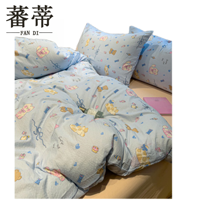 蕃蒂四件套床笠款1.8米床套高清大图