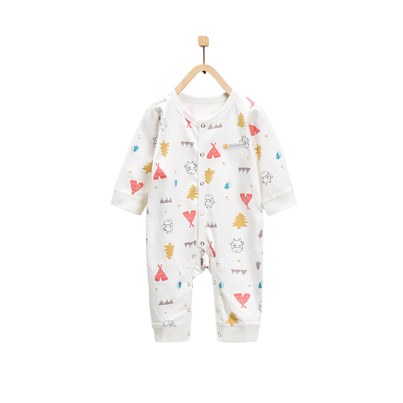 童泰TONGTAI婴幼儿内衣纯棉0-1岁连体内衣1-2岁宝宝对开哈衣爬服婴幼儿通用90cm