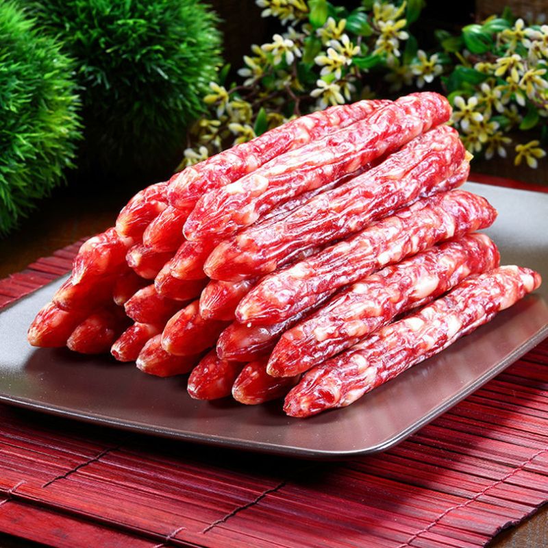 广式香肠广味腊肠500g广东特产手工咸甜腊味腊肉烤肠