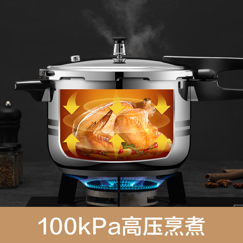 苏泊尔(SUPOR) 玲珑不锈钢压力锅 YW183FA1 18cm高清大图