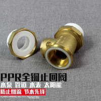 闪电客PPR黄铜止回阀水管水表DN152025单向阀46分1寸立式卧式逆止阀 PPR立式止回阀50（1.5寸）