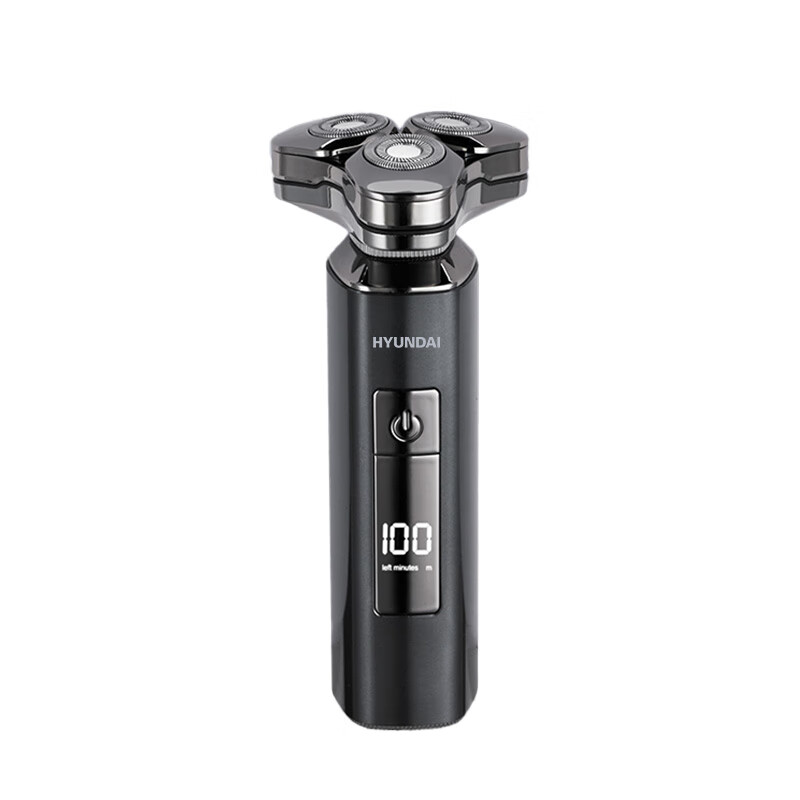 HYUNDAI 全金属三头数显剃须刀 黑色 YS809