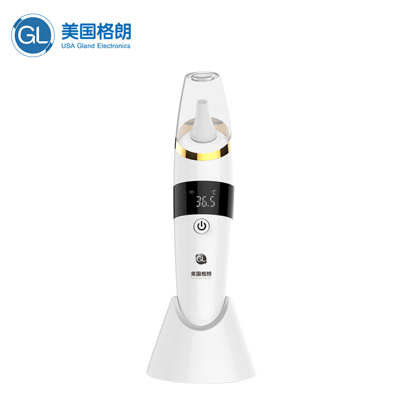 格朗 婴儿温度计新生儿家用宝宝发烧红外耳温枪儿童电子体温测温计 小探头水墨屏 GL EW-10