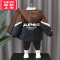 可莉允男童派克服冬装加绒加厚外套2022新款儿童棉服秋冬款痞帅冬季加棉