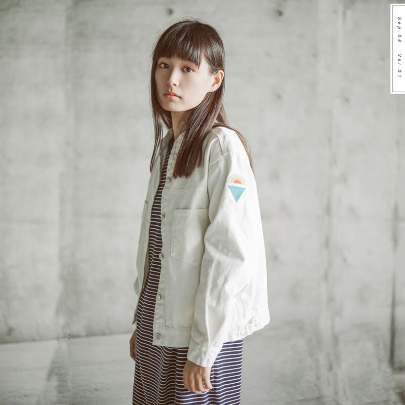 春秋新款刺绣白色宽松bf牛仔外套女短款学生港风立领棒球服夹克衣白色(收藏有礼)