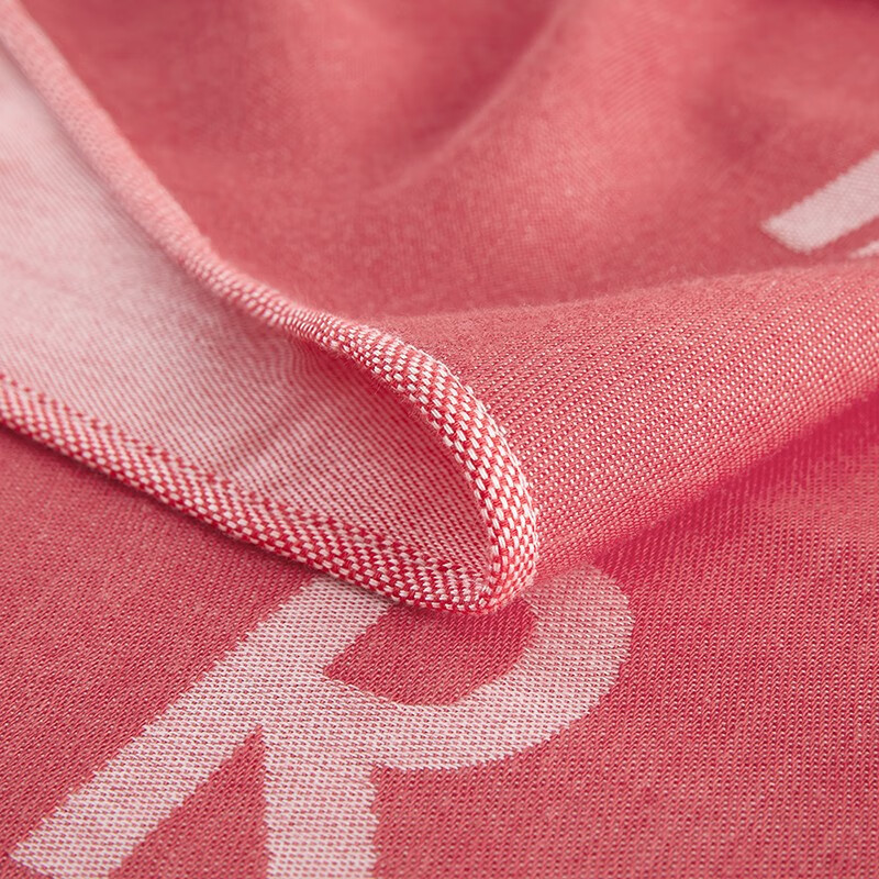 kenzo KPJ-005 Kenzo logo提花披肩毛毯(红)