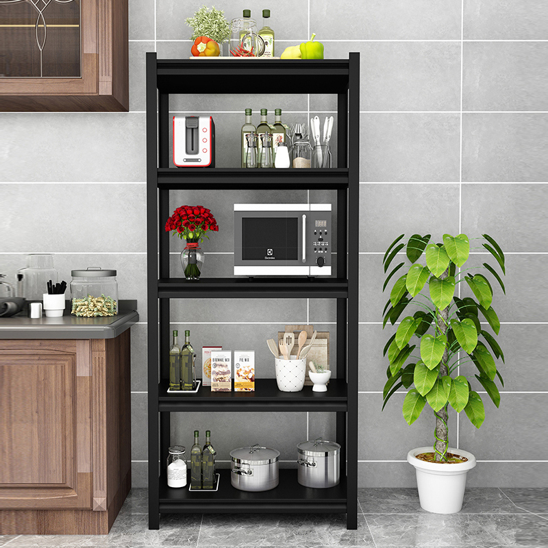 汉诺鑫威金属置物架厨房收纳架落地阳台收纳架子客厅储物架层架多层