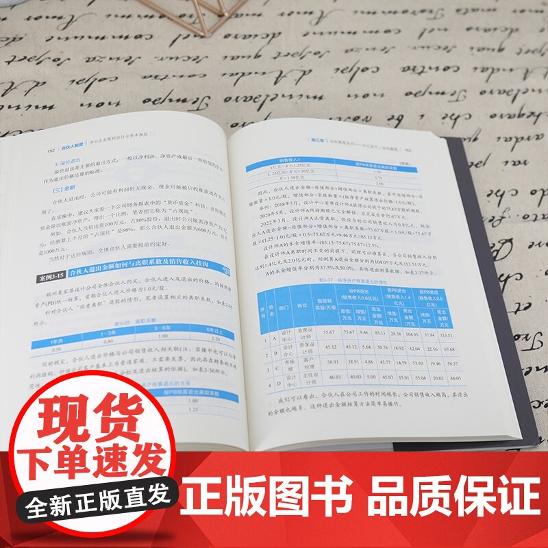 合伙人制度 中小企业股权设计与资本规划 郑指梁 著 管理高清大图