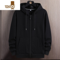YANXU迷彩外套男士男装休闲潮流农民工保暖青年卫衣 2XL130-145斤 黑色拉链卫衣