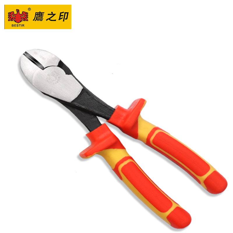 鹰之印 斜口钳子偏口钳剪钳6寸电工电子钳工业级斜嘴钳子五金工具