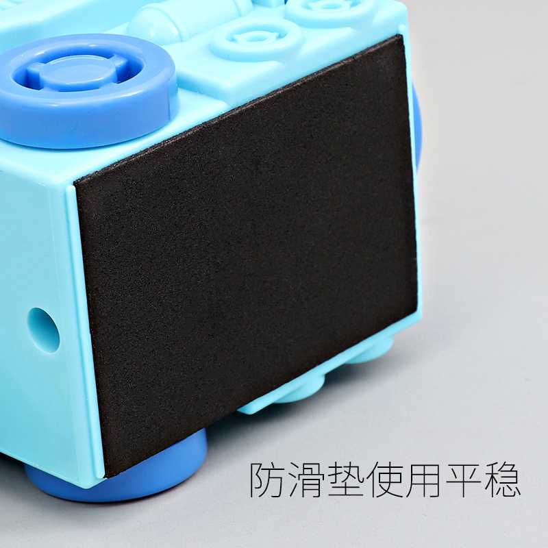 得力deli0622大号削笔器火车头铅笔旋笔刀手摇卡通学生卷笔刀多功能小转笔刀手动钻笔刀蓝色