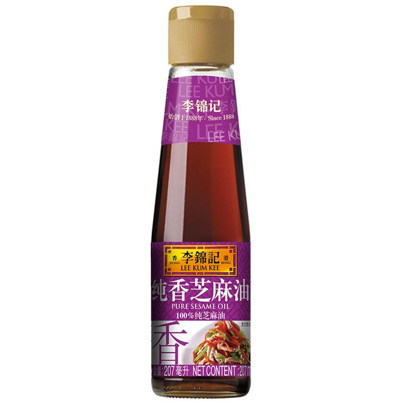 李锦记 芝麻香油 纯香芝麻油 香油麻油火锅蘸碟 207ml