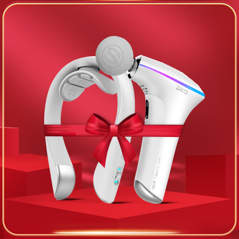 SKG(SKG) K5-2云镜白颈椎按摩仪+F5热敷按摩筋膜枪