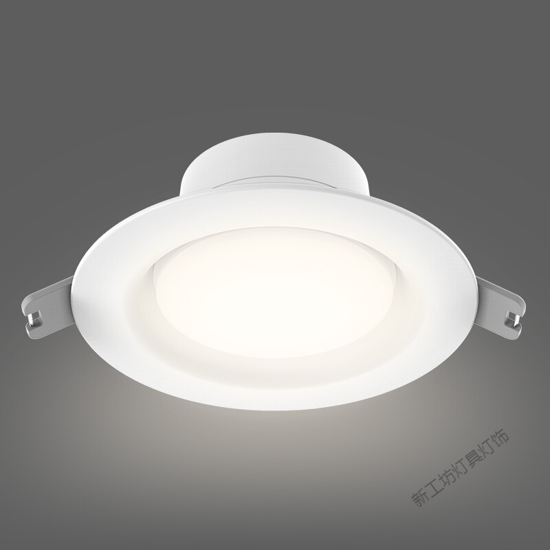 苏宁放心购 LED筒灯客厅天花板吊顶灯走廊玄关灯嵌入式孔洞灯 5W 4000k暖白光版高清大图