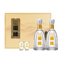 今世缘 淡雅国缘 浓香型白酒 42度 500ml*2瓶 礼盒装 苏宁自营