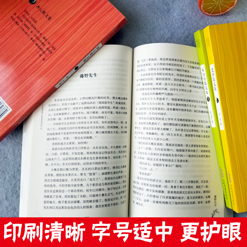 全4册 中国名家散文经典 [正版]散文集经典名家全4册 冰心散文集 老舍散文集 鲁迅选集中国名家散文现当代文学随笔作品集高清大图