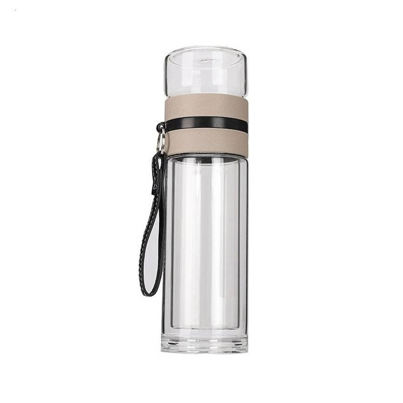 厨小姐便携茶水分离泡茶玻璃杯300ML/CXJ-SY013个