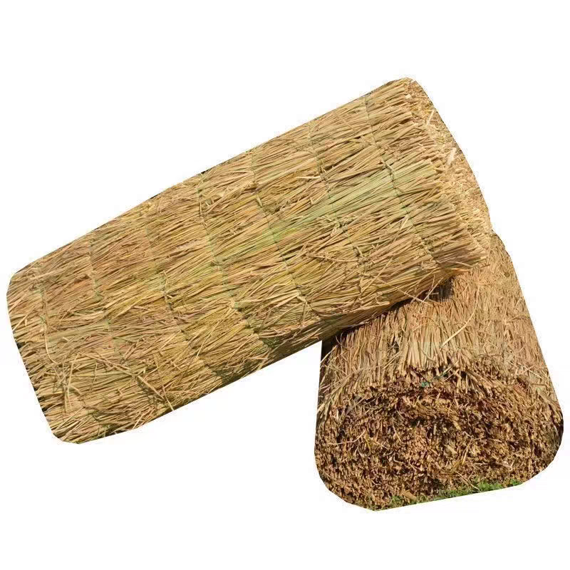 联岚保温防寒稻草帘道路防滑稻草垫草苫子/卷高清大图
