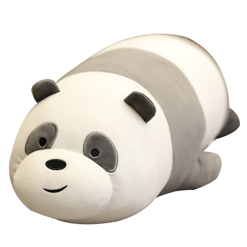 波巧毛绒可爱抱枕羽绒棉裸熊抱枕三颜色28cm/38cm/48cm/58cm/78cm