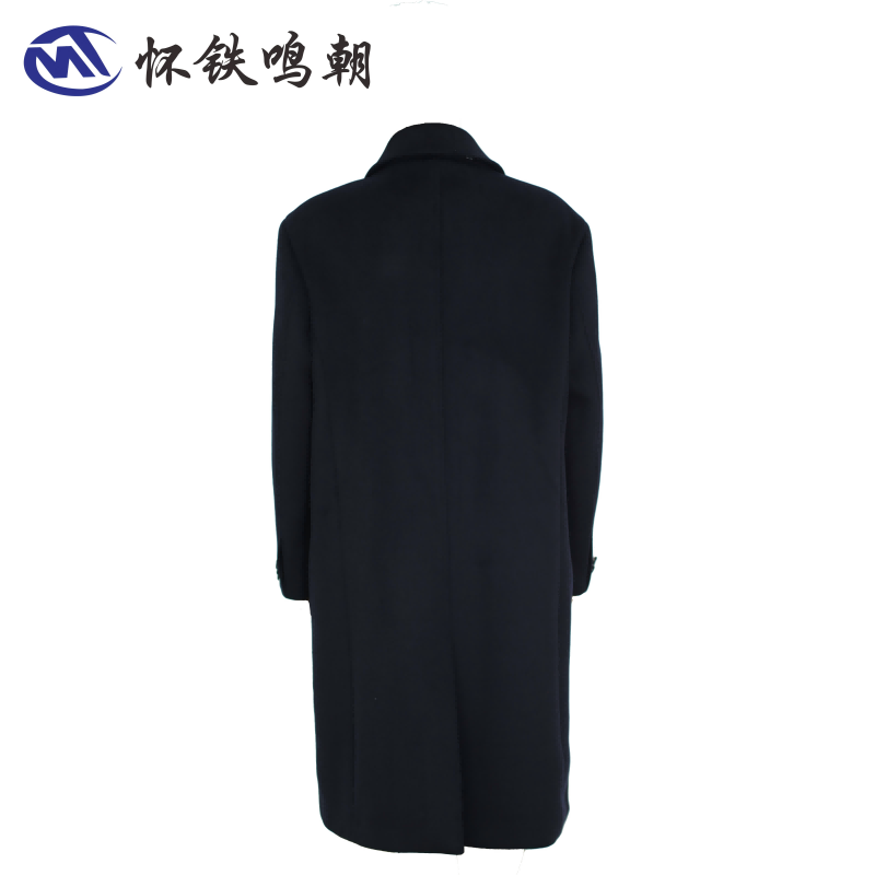 怀铁鸣朝羊绒大衣HT-G023男装秋冬新款商务绅士保暖纯羊毛大衣外套男 个性定制厂家直销高清大图