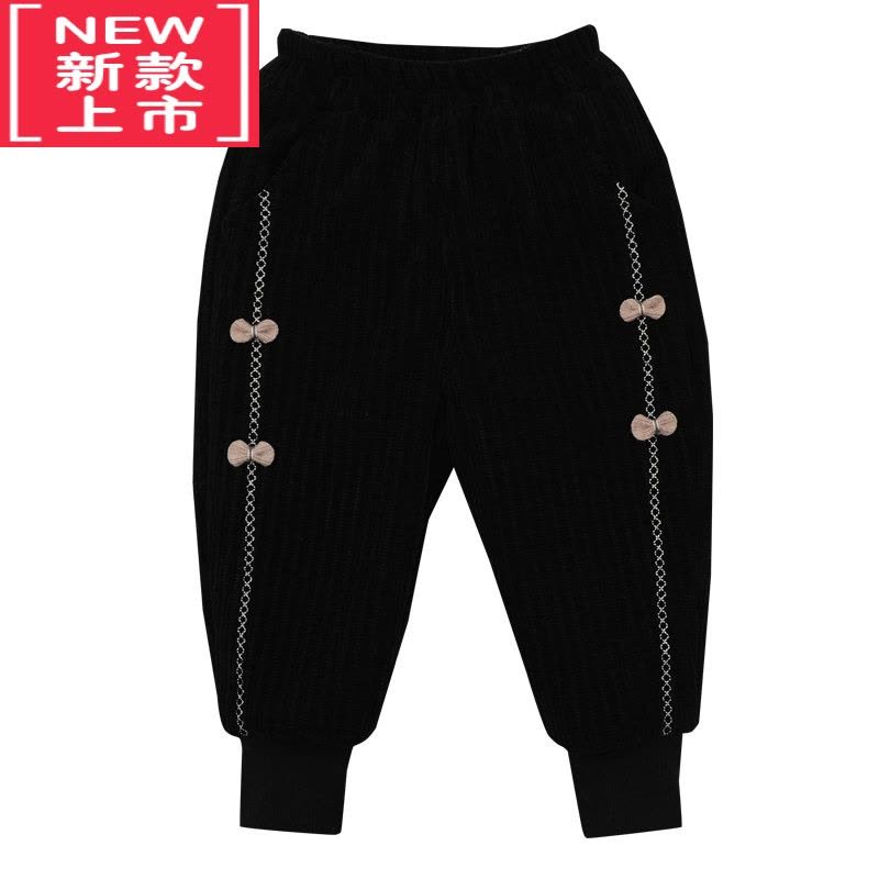 可莉允女童棉裤冬季外穿婴儿童加绒裤三层加厚裤子保暖裤宝宝一条过冬裤图片