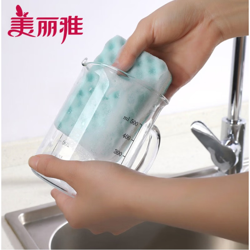 美丽雅 波纹海绵百洁布HC015890 2片高清大图