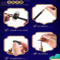 唢呐乐器全套乌木黑檀木专业演奏考级d调初学者入门喇叭乌木D调唢呐漆金碗