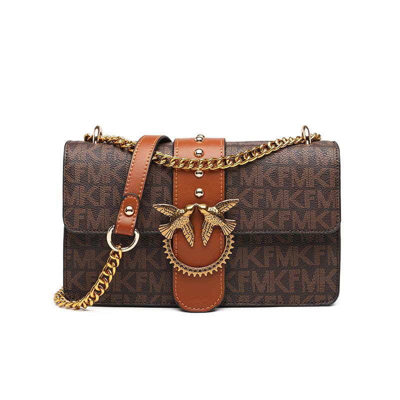 MKJ2023包包女士新款潮时尚女包燕子包百搭单肩斜跨包链条小方包小包图片