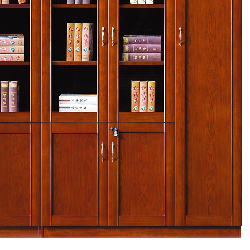 臻远 ZY051438 木质文件柜展示柜油漆贴木皮资料柜书柜 组合柜高清大图
